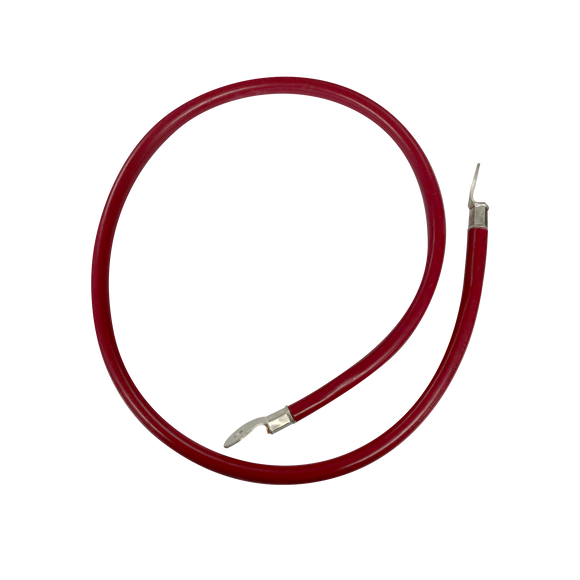 Cable para Baterías  1 m, Rojo, Calibre 2 AWG con Terminales de Ojo en Ambos Extremos