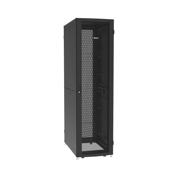 Gabinete Net-Verse para Centros de Datos, 42UR, 600mm de Ancho, 1200mm de Profundidad, Fabricado en Acero, Color Negro