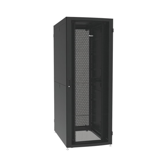 Gabinete Net-Verse para Centros de Datos, 48UR, 800mm de Ancho, 1200mm de Profundidad, Fabricado en Acero, Color Negro