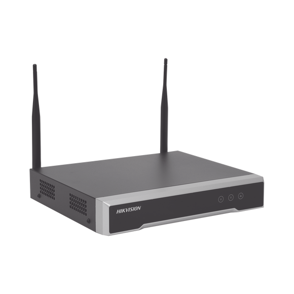 NVR 4 Megapixel / 4 canales IP / 1 Bahía de Disco Duro / 2 Antenas Wi-Fi / Salida de Vídeo Full HD