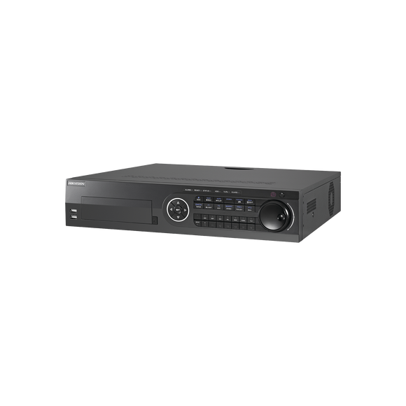 DVR 8 Megapixel / 8 Canales TURBOHD + 8 Canales IP / 8 Bahías de Disco Duro / Arreglo RAID / 8 Canales de Audio / 16 Entradas de Alarma