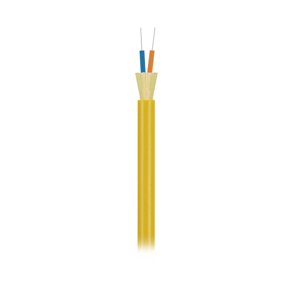 Cable de Fibra Óptica de 2 Hilos (G.657.A1), Monomodo OS2 9/125, Interior, Tight Buffer 900um, No Conductiva (Dieléctrica), Riser, Precio Por Metro