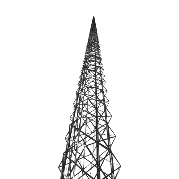 Torre de Fibra de Carbono 18.2 metros (60 pies) Autosoportada- ULTRA LIGERA.