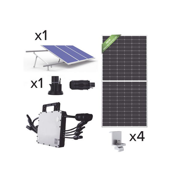 Kit Solar para Interconexión de 1.5 kW de Potencia, 220 Vca con Microinversor HOYMILES y 4 Paneles de 450W EPCOM POWER LINE