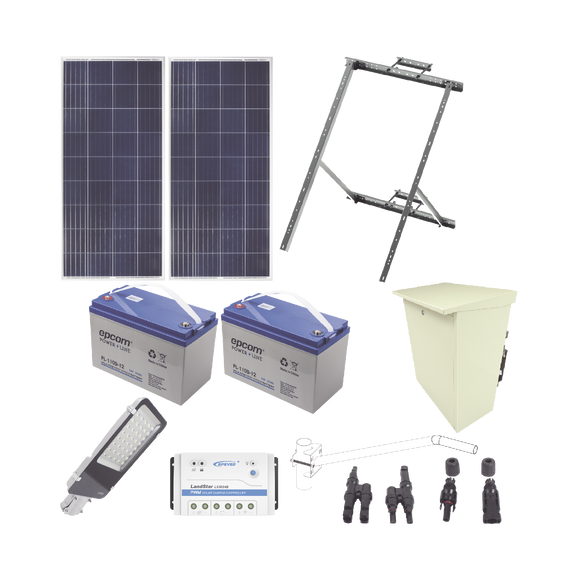 Kit de energía solar para alumbrado de 60 W