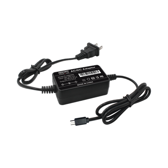 Cargador USB profesional de 5 Vcc, 2.5 A Para Smartphones, Tablets y Radio PKT-03 ; Voltaje de entrada de 100-240 Vca