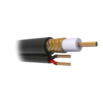Cable Coaxial RG59 Siamés, 305M, HECHO EN MÉXICO, Optimizado para HD. Aplicación para intemperie.