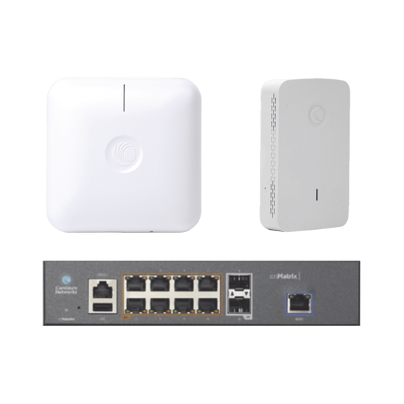 Starter Kit Wi-Fi Empresarial de 1 Access Point PLE410, 1 Access Point PLE425 y 1 Switch PoE EX1010P