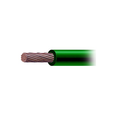 Cable de Cobre Recubierto THW-LS Calibre 6 AWG 19 Hilos Color Verde (100 metros)
