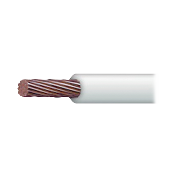 Cable de Cobre Recubierto THW-LS Calibre 14 AWG 19 Hilos Color blanco (100 metro)