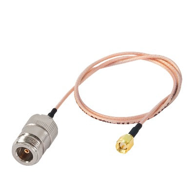 Jumper con Cable RG-316 conectores N Hembra / SMA Macho Inverso 60 cm.