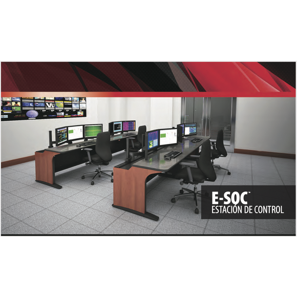 Mueble de Monitoreo E-SOC para 2 Operadores