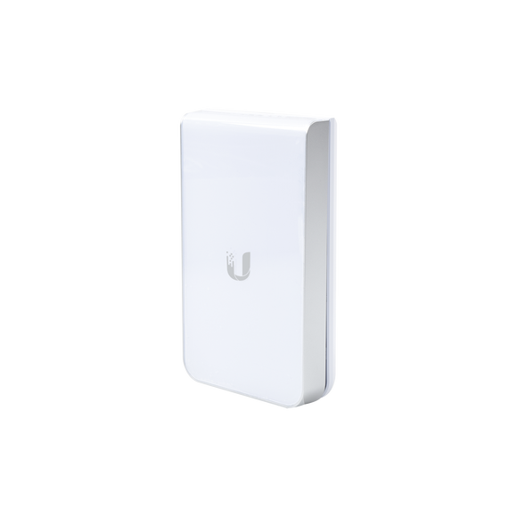 Access Point UniFI doble banda cobertura 180º, MI-MO 2x2 diseño placa de pared con dos puertos adicionales, hasta 100 usuarios Wi-Fi