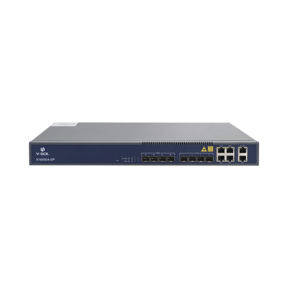 OLT de 4 puertos EPON con 8 puertos Uplink (4 puertos Gigabit Ethernet + 4 puertos Gigabit Ethernet SFP) , hasta 256 ONUS,