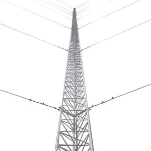 Kit de Torre Arriostrada de Techo de 18 m con Tramo STZ30G Galvanizada por Inmersión en Caliente (No incluye retenida).